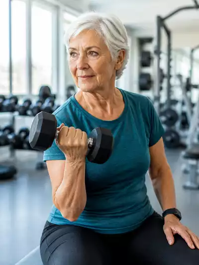 Image representing strength training after 50